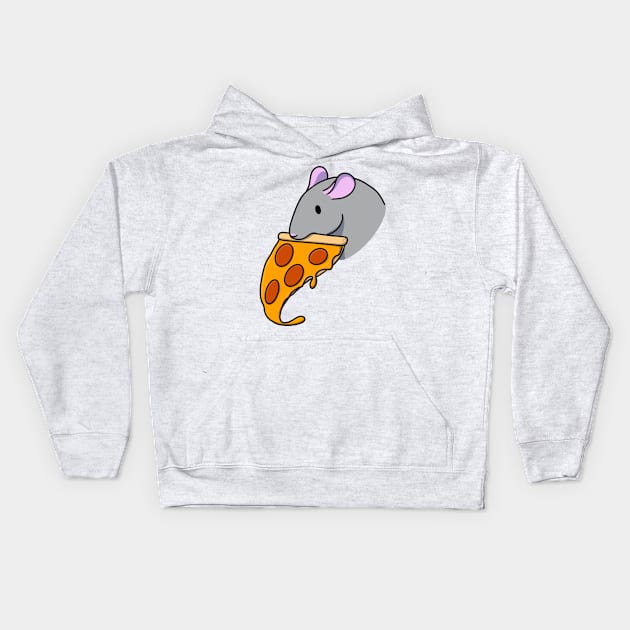 Pizza Rat Kids Hoodie by DeguArts